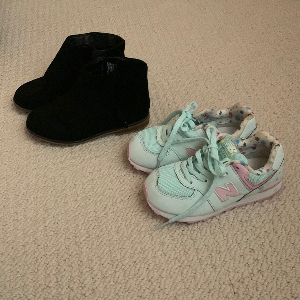 Two pairs of size 10 toddler shoes